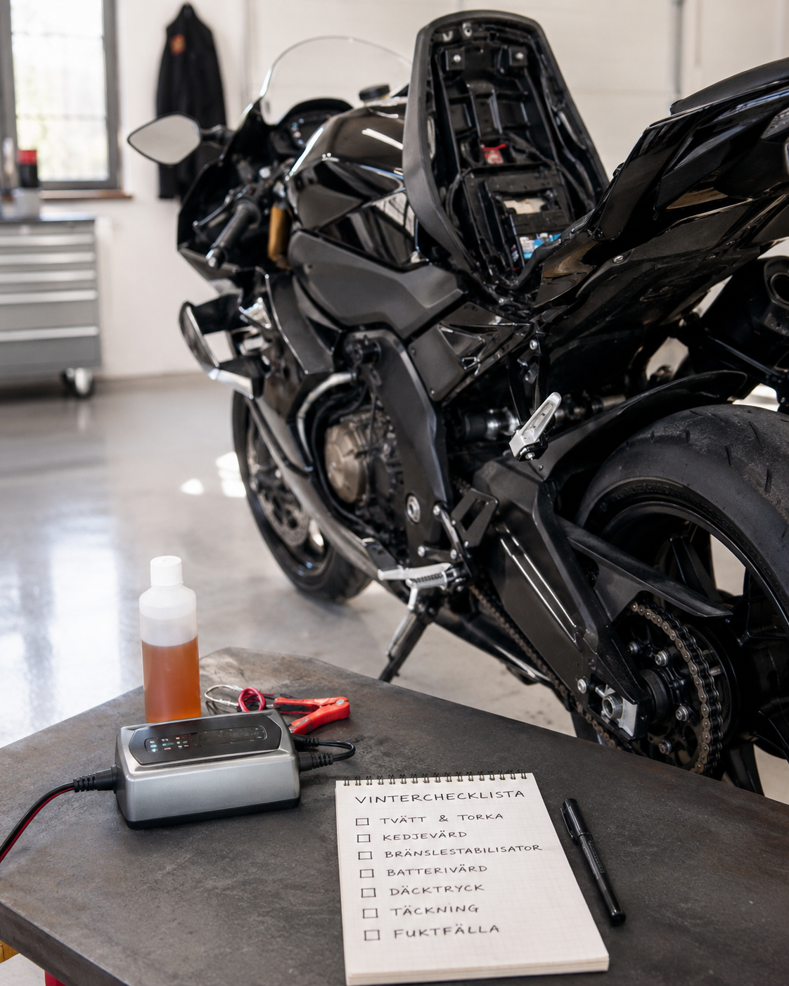 Batterivårdare och bränslestabilisator till MC – behövs det?