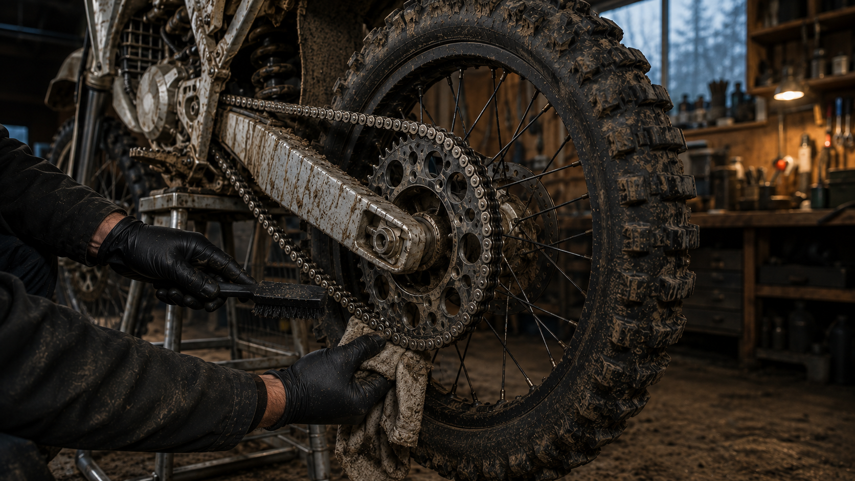 Hur sköter man kedjan efter offroadkörning?