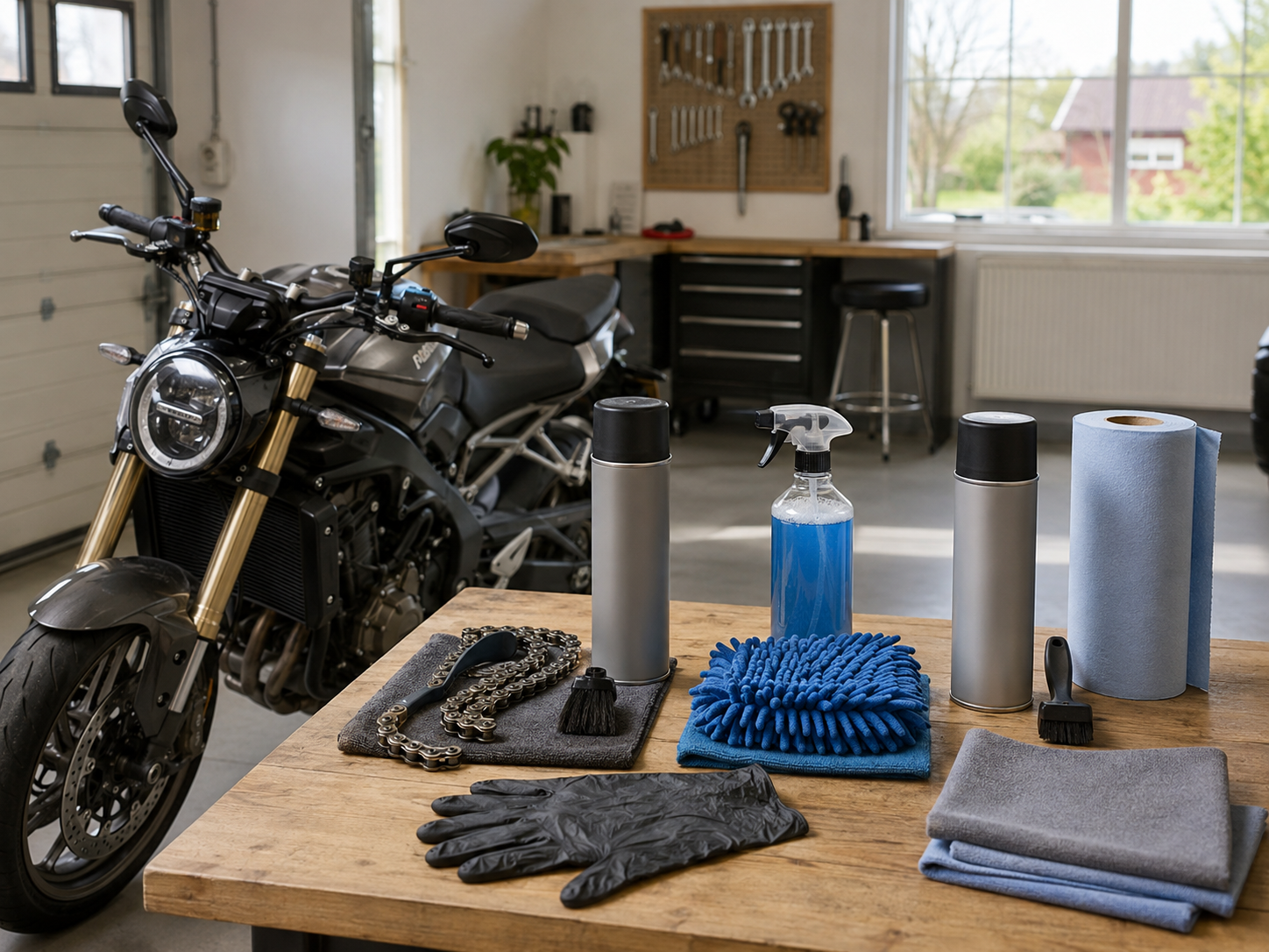 Startkit för MC-underhåll – vad behövs i garaget?